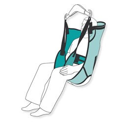 Care Sling with Head Support, Fabric - Large