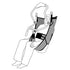 Pivot Care Sling, Mesh with Standard Keyhole Buckle - Medium