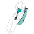 Pivot Sling, Fabric with Standard Keyhole Buckle - Small