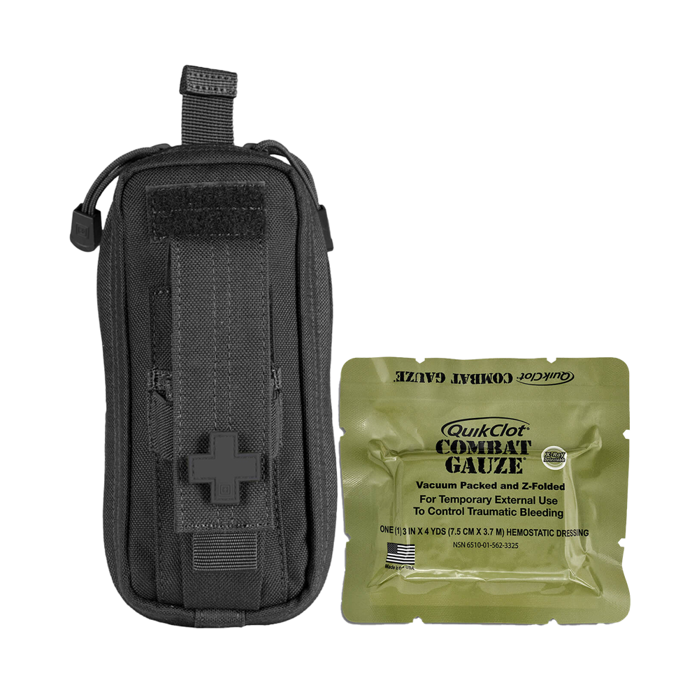 RAPIDSTOP Small Bleed Control with QUIKCLOT Combat Gauze- Tactical 8 x 18 x 6cm