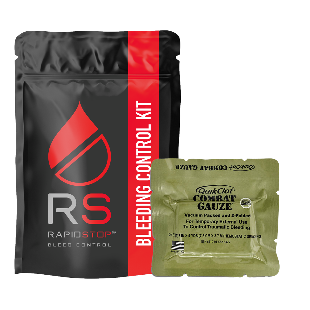 RAPIDSTOP Small Bleed Control Pack with QUIKCLOT Combat Gauze