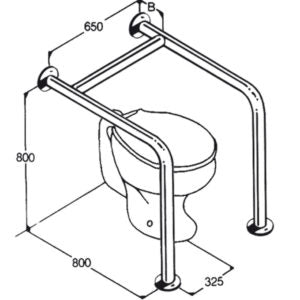 Toilet Rail Type 010