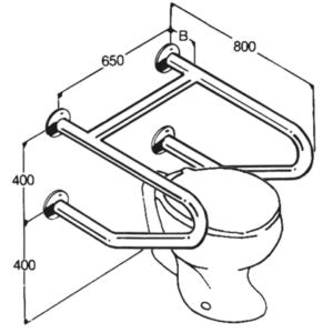 Toilet Rail Type 014