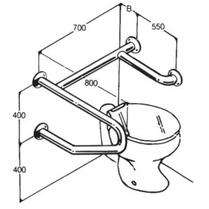 Toilet Rail Type 015