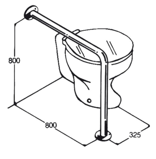 Toilet Rail Type 08