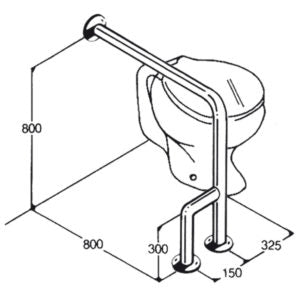 Toilet Rail Type 09