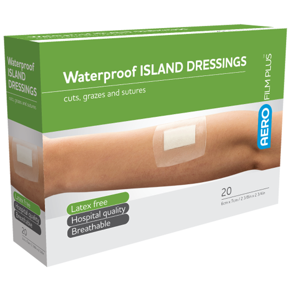 AEROFILM PLUS Waterproof Island Dressing 6 x 7cm Box/20