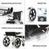 16 Lightweight Foldable Wheelchair Flat-Free Tires Handbrakes