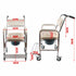 Aluminum Bedside Commode Chair 200kg Mobile Shower Toilet Wheelchair