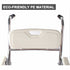 Aluminum Bedside Commode Chair 200kg Mobile Shower Toilet Wheelchair