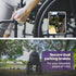EQUIPMED 24 Inch Folding Wheelchair with Park Brakes, 136kg Capacity, 51cm Wide Seat, Black