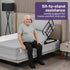 Equipmed Electric Adjustable Bed, Backrest and Leg Adjustment German-Engineered Power Lifting with Remote Control, Grey