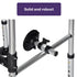 Equipmed Over Toilet Support Frame Safety Grab Rail Aid, 136kg Capacity, Adjustable Height, Non-Slip Feet and Clamps