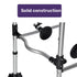 Equipmed Over Toilet Support Frame Safety Grab Rail Aid, 136kg Capacity, Adjustable Height, Non-Slip Feet and Clamps