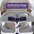 EQUIPMED 4in1 Patient Lift Transfer Chair, Manual Height Adjustment, Shower Compatible, Over Toilet, Removable Commode, for Seniors Elderly Disabled