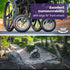 EQUIPMED Electric Wheelchair Folding, Folding, Long Range, Lithium Battery, 24" Rear Wheels, Black
