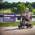 EQUIPMED FreeRoam+ Mid-Sized Lithium Fast Easy Charge Mobility Scooter, Red
