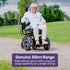 EQUIPMED Front Wheel Drive Power Electric Wheelchair, Up to 35km Range, Ultra-Comfortable, Safe Stable Non-Slip Anti-Roll Back Power Assist Chair