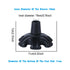 2PCS 19MM Non-Slip Rubber Foot Pads for Walking Cane Crutch Support Replacement