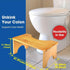 Wooden Household Bathroom Stool Elderly Sit Squat Toilet Stool