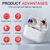 Digital Hearing Aid With Display & Charging - Red Blue