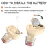 1Pair In Ear Hearing Aid For Elderly & Hearing Impaired - Black