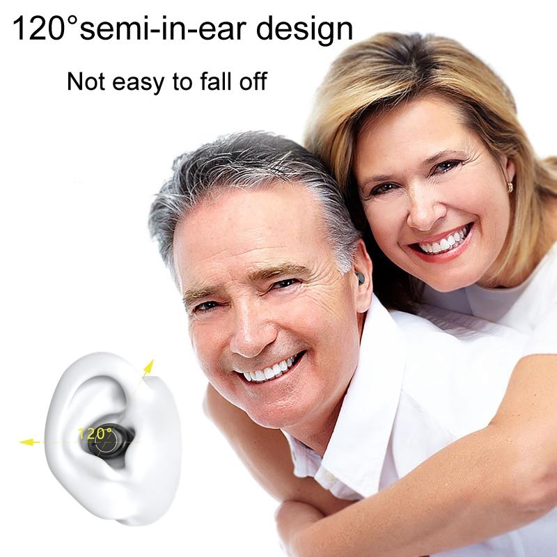 Rechargeable Semi In Ear Hearing Aid Elderly Sound Amplifier