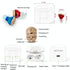 Rechargeable Cic Hearing Aids Type C Port Invisible Red / Blue