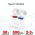 Rechargeable Cic Hearing Aids Type C Port Invisible Red / Blue