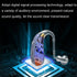 Digital Elderly Hearing Aid Rechargeable Sound Amplifier Black - Skin Colour