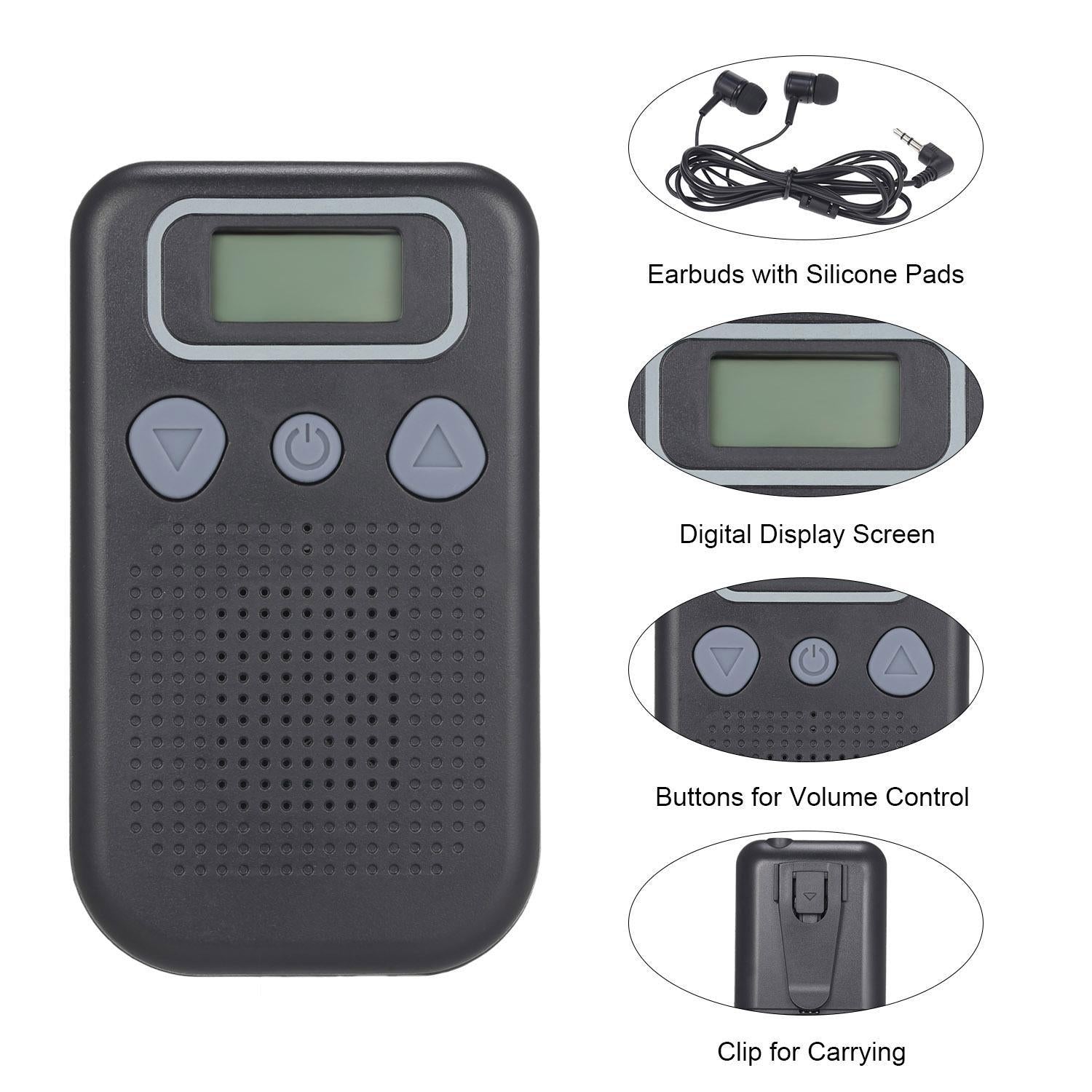Black In Ear Hearing Amplifier Battery Powered