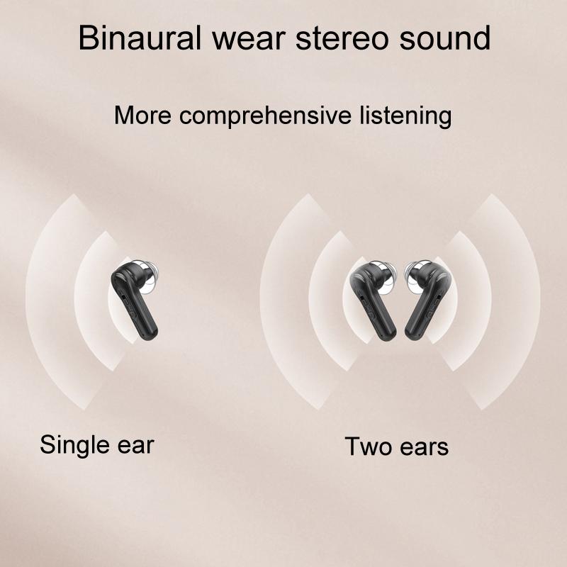 Rechargeable In Ear Hearing Aid Elderly Sound Amplifier Black