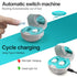 Wireless On Ear Hearing Aid With Charging Case - White