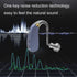 Digital Elderly Hearing Aid Rechargeable Sound Amplifier Black - Metal Blue