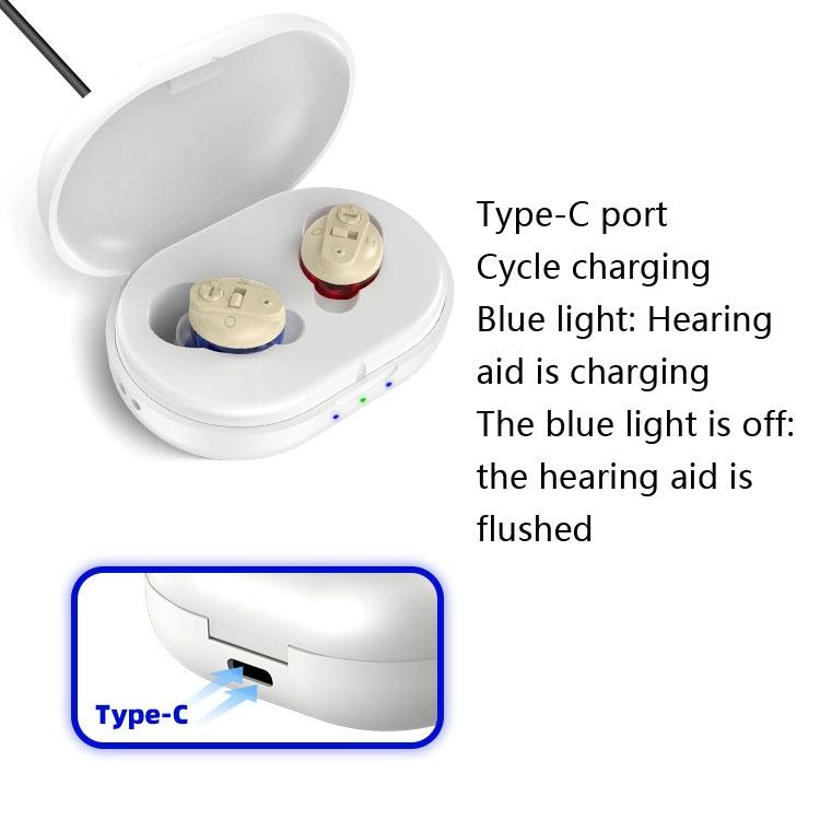 Portable Voice Amplifier For Seniors Black - Red Blue Double Machine + Black Charging Bin