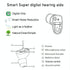 Digital Noise Canceling Hearing Aid Left Ear - Right Ear Black