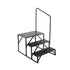 VEVOR RV Steps, 3-Step RV Stairs, 199.58KGS  Load Capacity, Thickened Carbon Steel, With Handrail, Non-Slip Steps for Safe Entry and Exit, Suit for RV, Trailer, Camper Steps