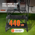 VEVOR RV Steps, 3-Step RV Stairs, 199.58KGS  Load Capacity, Thickened Carbon Steel, With Handrail, Non-Slip Steps for Safe Entry and Exit, Suit for RV, Trailer, Camper Steps
