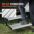 VEVOR RV Steps, 2-Step, Manual Retractable RV Stairs, Foldable, 440 LBS Load Capacity, Aluminum Alloy Steps, Thickened Steel Plate, Non-Slip Steps for Safe Entry and Exit, RV, Trailer, Camper Steps