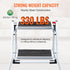 VEVOR Step Ladder 2-Step 150kg Capacity, Ergonomic Folding Steel Step Stool with Wide Anti-Slip Pedal, Sturdy Step Stool for Adults Toddlers, Multi-Use for Household, Kitchen, Office, RVs