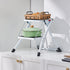 VEVOR Step Ladder 2-Step 150kg Capacity, Ergonomic Folding Steel Step Stool with Wide Anti-Slip Pedal, Sturdy Step Stool for Adults Toddlers, Multi-Use for Household, Kitchen, Office, RVs
