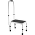 VEVOR Step Stool 1-Step 150KG Capacity, 3 Adjustable Height with Handle Steel Step Ladder, Portable Toddler Step Stools for Adults, Non-Slip Sturdy Step Ladders for Office, RVs, Pets