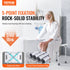 VEVOR Shower Chair, Adjustable Height Shower Stool, Shower Seat for Inside Shower or Tub, Non-Slip Bench Bathtub Stool Seat for Elderly Disabled Handicap, 158.8 kg Capacity