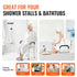 VEVOR Shower Chair, Shower Seat with Back, Adjustable Height Shower Stool, Shower Chair for Inside Shower Bathtub, Non-slip Bathroom Bench Bath Chair for Elderly Disabled Handicap, 158.8 kg Capacity