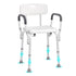 VEVOR Shower Chair, Shower Seat with Back, Adjustable Height Shower Stool, Shower Chair for Inside Shower Bathtub, Non-slip Bathroom Bench Bath Chair for Elderly Disabled Handicap, 158.8 kg Capacity