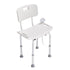 VEVOR Shower Chair, Shower Seat with Back, Adjustable Height Shower Stool, Shower Chair for Inside Shower Bathtub, Non-slip Bathroom Bench Bath Chair for Elderly Disabled Handicap, 158.8 kg Capacity