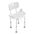VEVOR Shower Chair, Shower Seat with Back, Adjustable Height Shower Stool, Shower Chair for Inside Shower Bathtub, Non-slip Bathroom Bench Bath Chair for Elderly Disabled Handicap, 158.8 kg Capacity