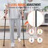 VEVOR Forearm Crutches 10-Level Height Adjustable Walking Crutches 1 Pair 350LBS