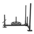 VEVOR Weight Training Sled, Pull Push Power Sled with Handle, Fitness Strength Resistance Training, Steel Workout Equipment for Athletic Exercise & Speed Improvement, Fit for 5 cm Weight Plate, Black