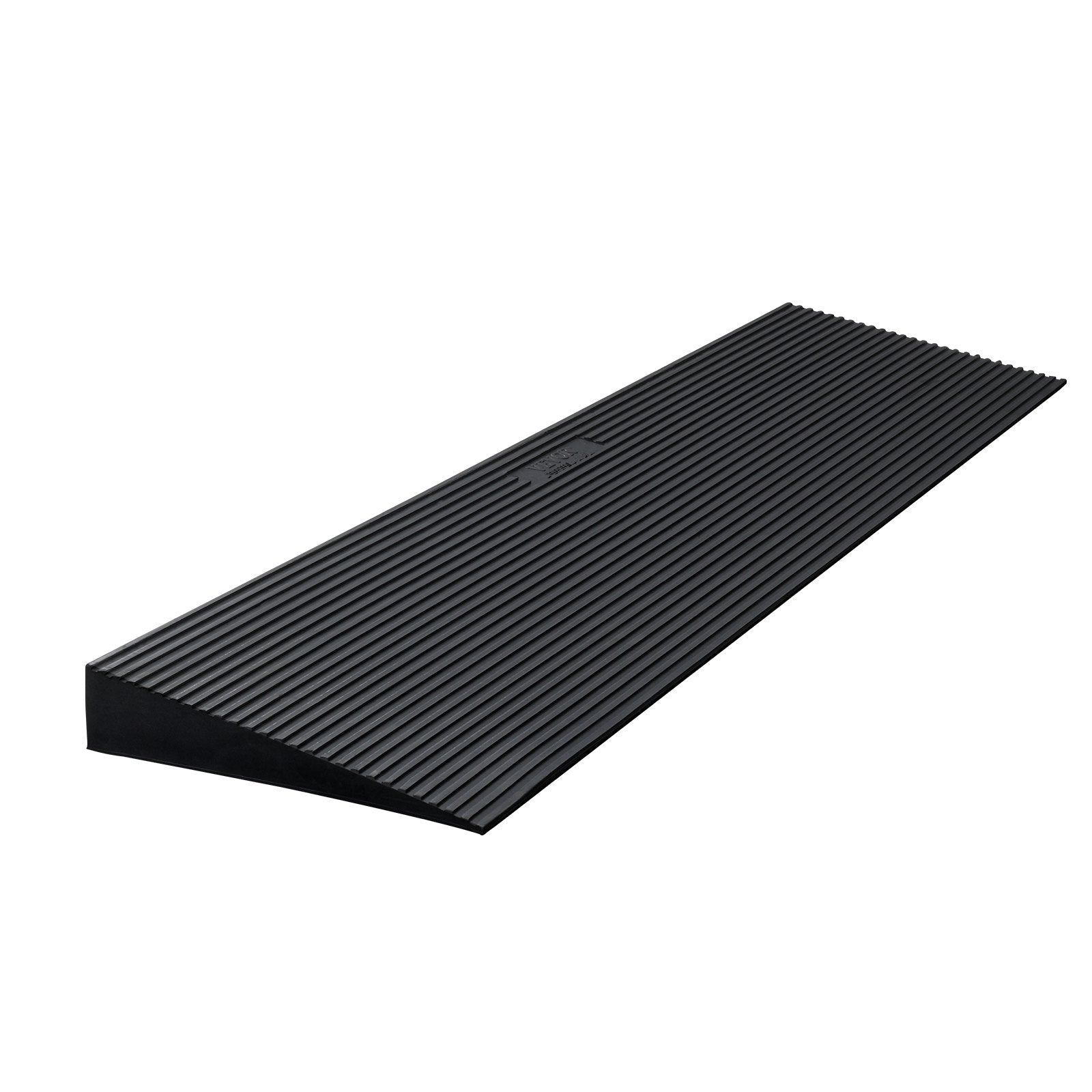 VEVOR 4 cm Rise Cuttable Threshold Ramp for Sweeping Robot, 90 cm Wide Natural Rubber Wheelchair Ramp, Non-Slip Solid Rubber Ramp with Double-Sided Tape for Doorways, Driveways, Bathroom, Smooth Tile